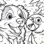 Kleurplaat van ‘De Lawaai Papegaai’ (leuke prijs te winnen) 58 Kleurplaat christine header