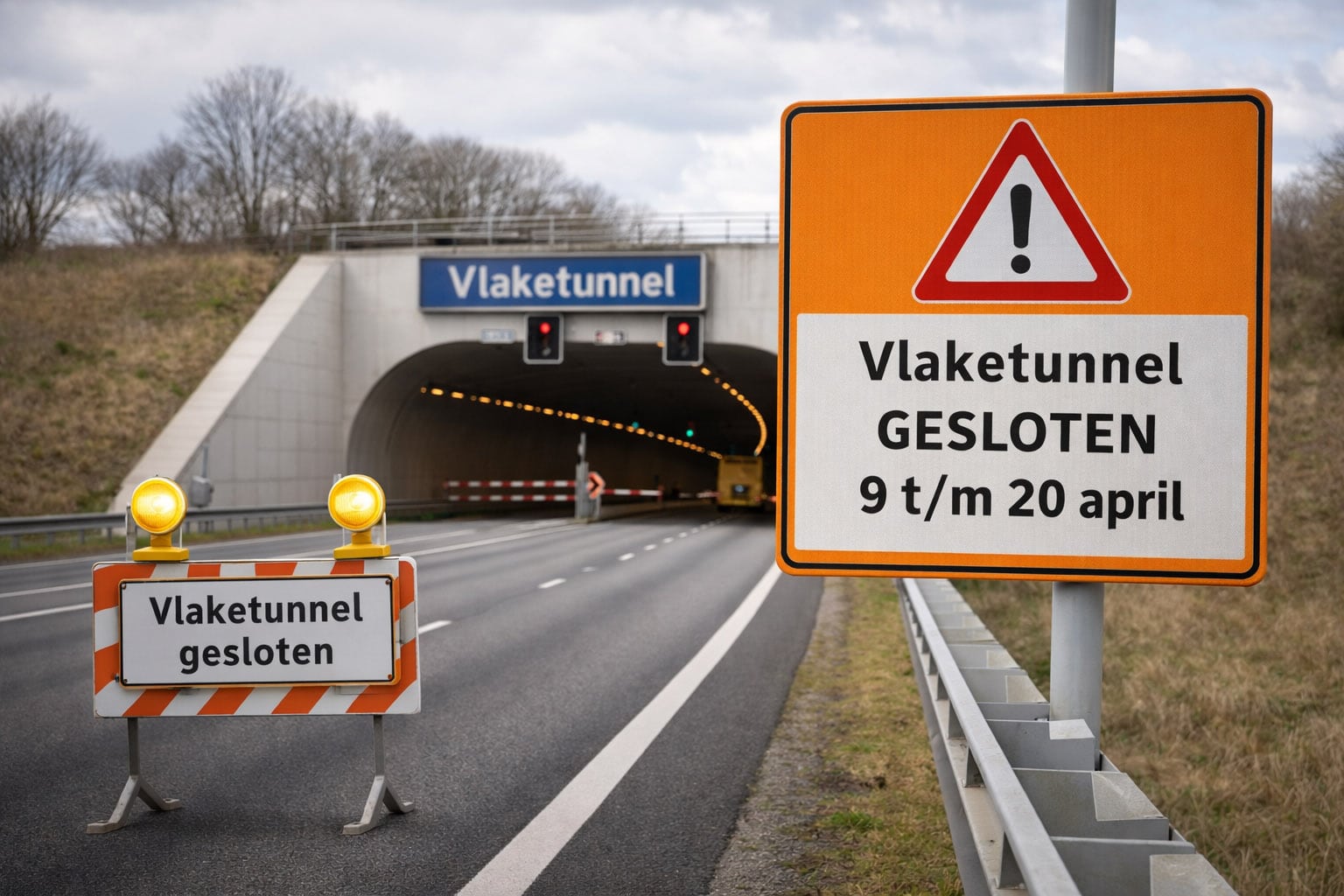 Vlaketunnel dicht
