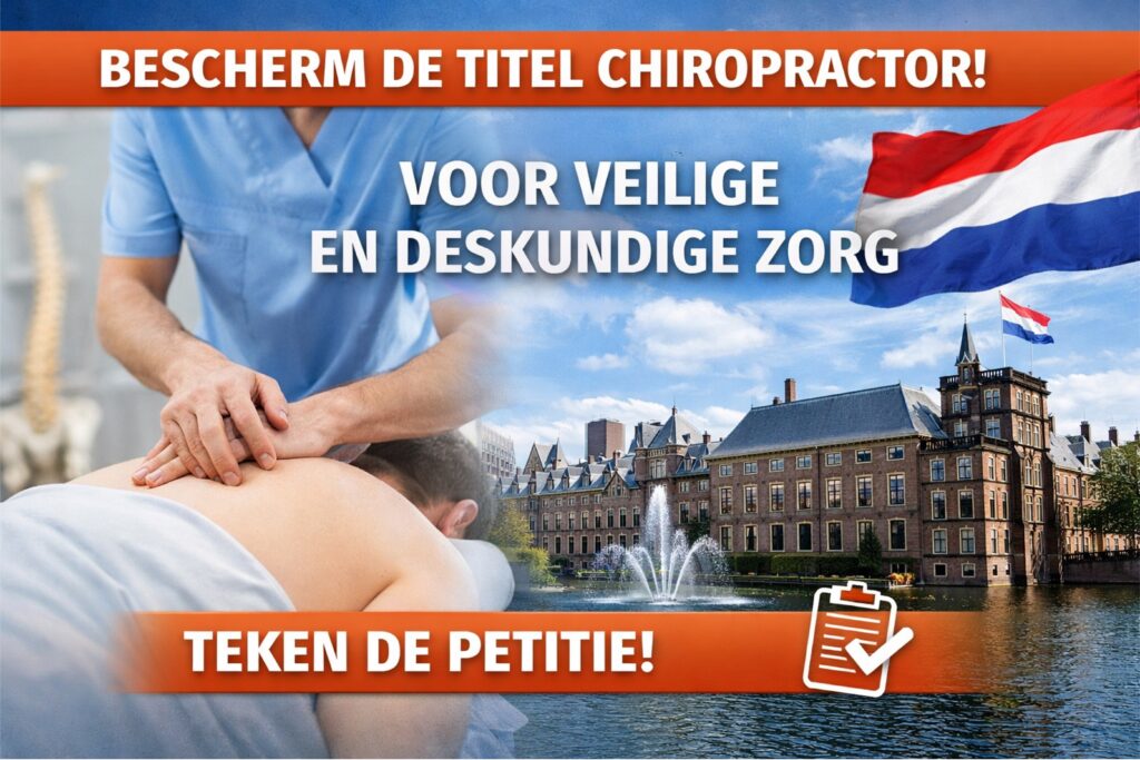 Kwaliteit verdient erkenning - teken de petitie 55 petitie 2 NCA chiropractoren